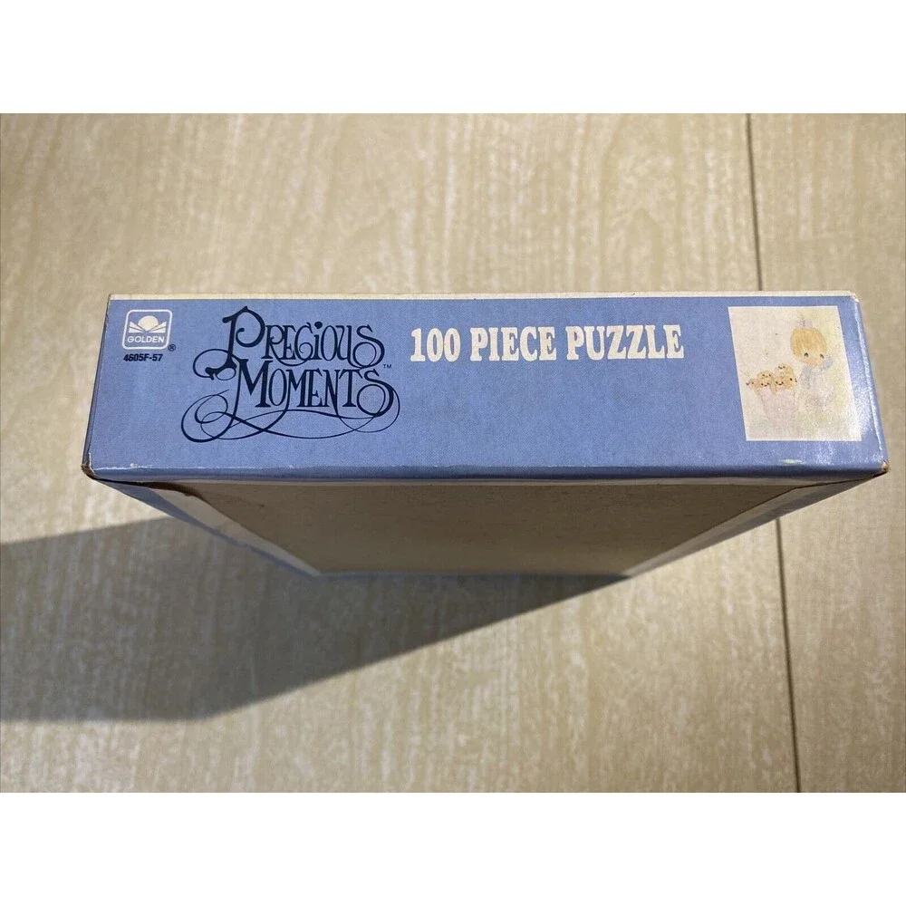 1991 Vintage SEALED Precious moments 100 Piece Kids Puzzle Girl With Puppies